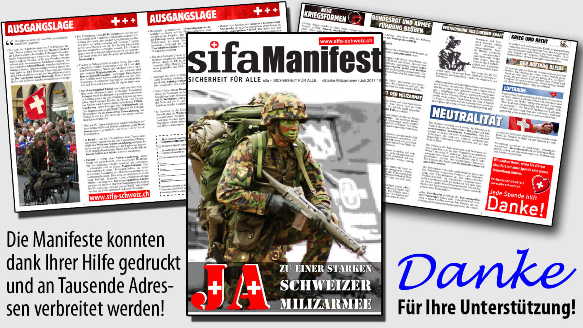 Manifest «Ja zu einer starken Schweizer Milizarmee»